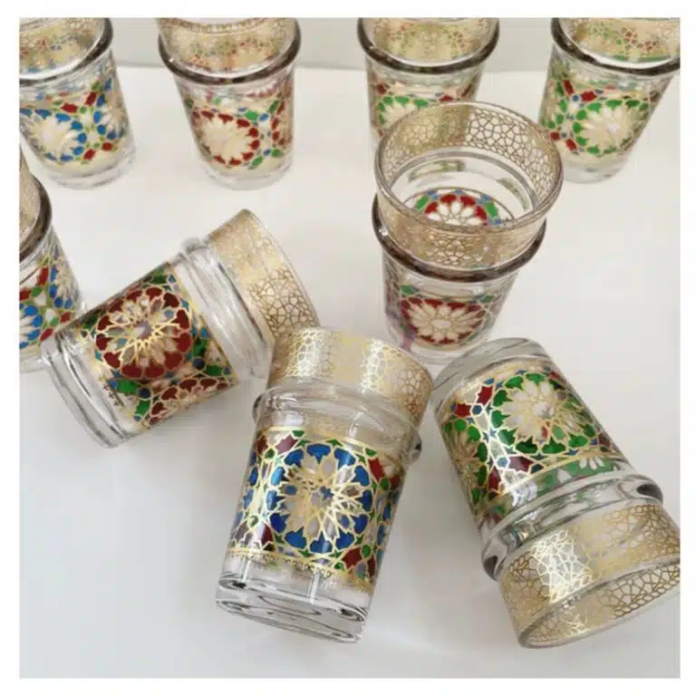Ensemble de verre à thé marocain