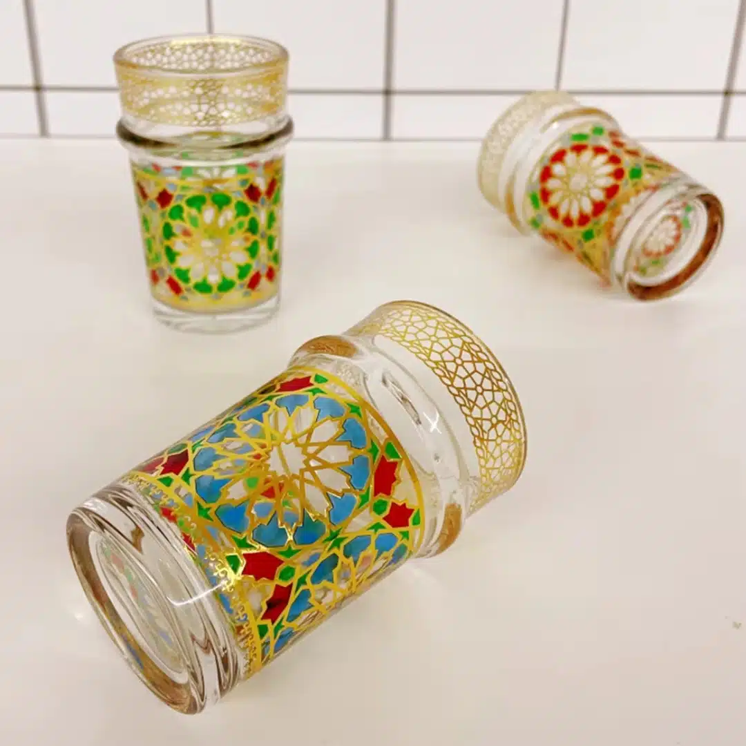 Ensemble de verre à thé marocain