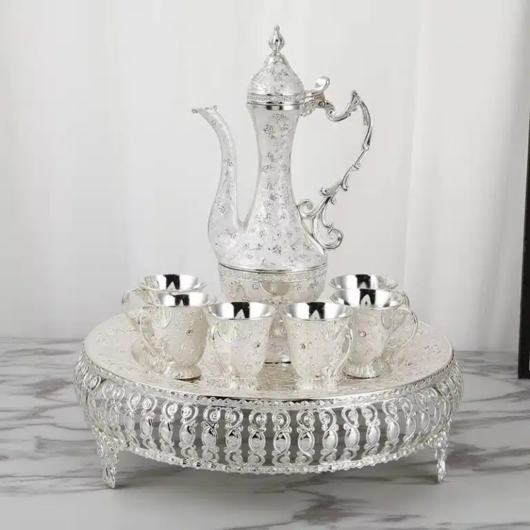 Ensemble verre à thé marocain - Argent