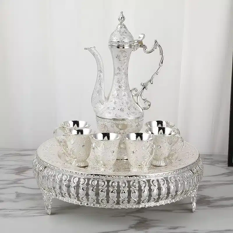 Ensemble verre à thé marocain - Argent