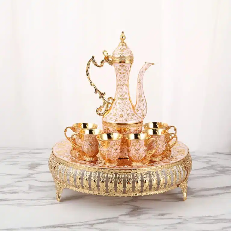 Ensemble verre à thé marocain - Or