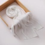 Velo islámico en tonos neutros - Blanco