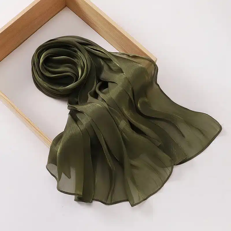 Foulard pour musulmane tons verts