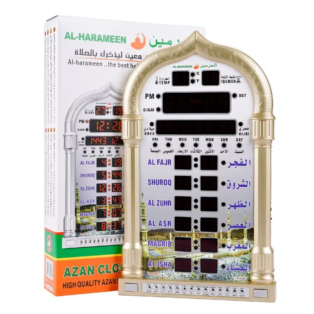 Horloge de prière pour Mosquée