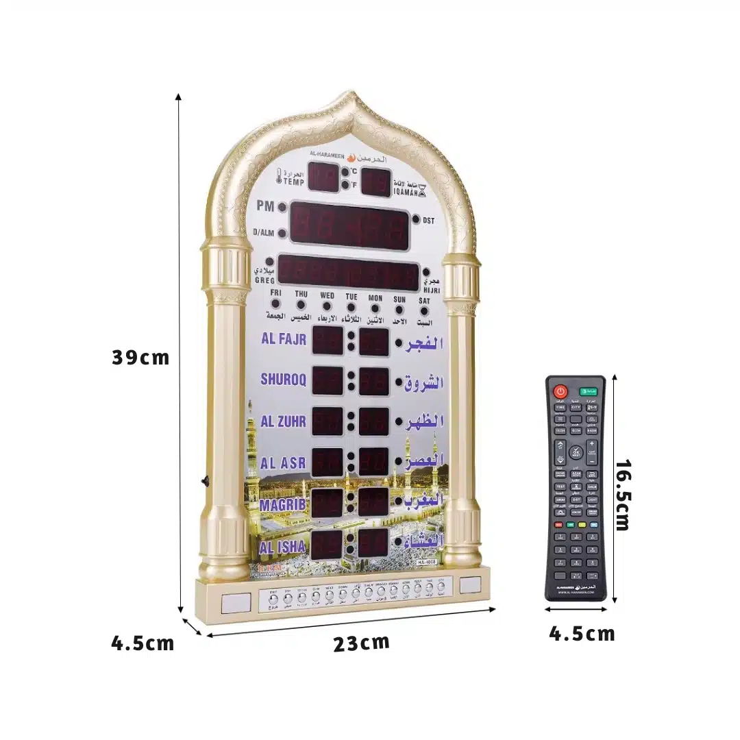 Horloge de prière pour Mosquée