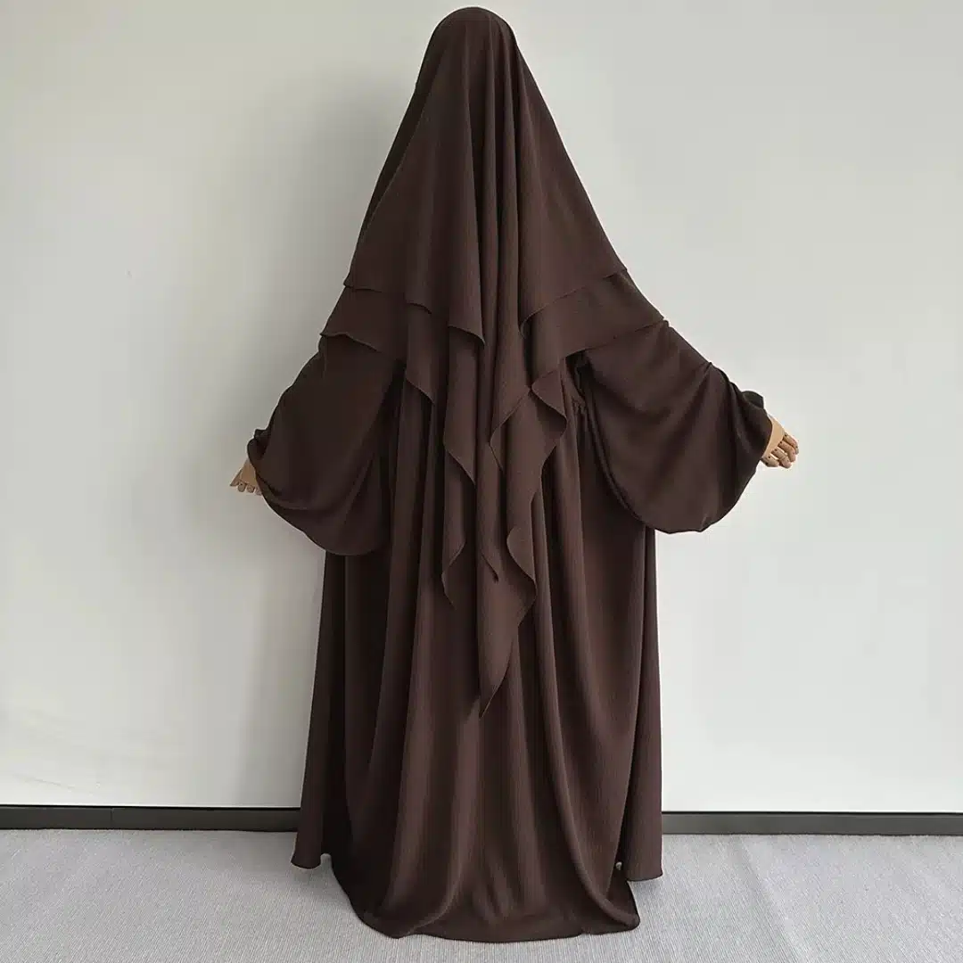 Jilbab avec niqab intégré