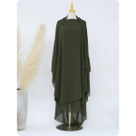 Khimar comprido em seda