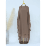 Khimar comprido em seda