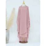 Khimar comprido em seda