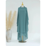 Khimar comprido em seda
