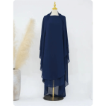 Khimar comprido em seda