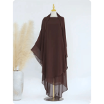 Khimar comprido em seda