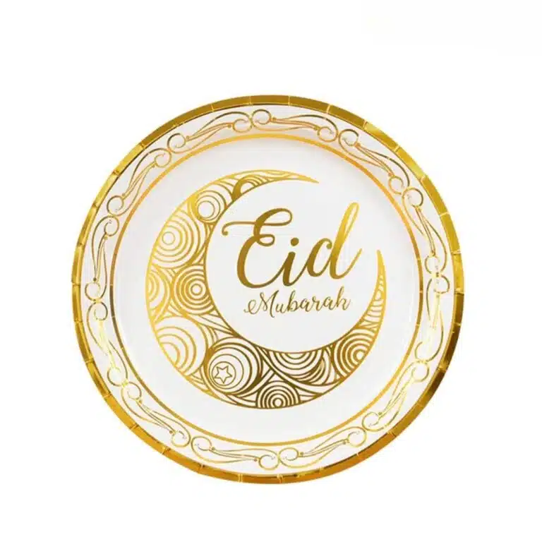 Kit de vaisselle jetable de fête spécial aid Mubarak