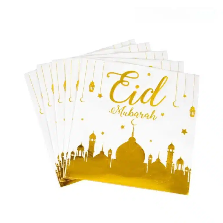 Kit de vaisselle jetable de fête spécial aid Mubarak
