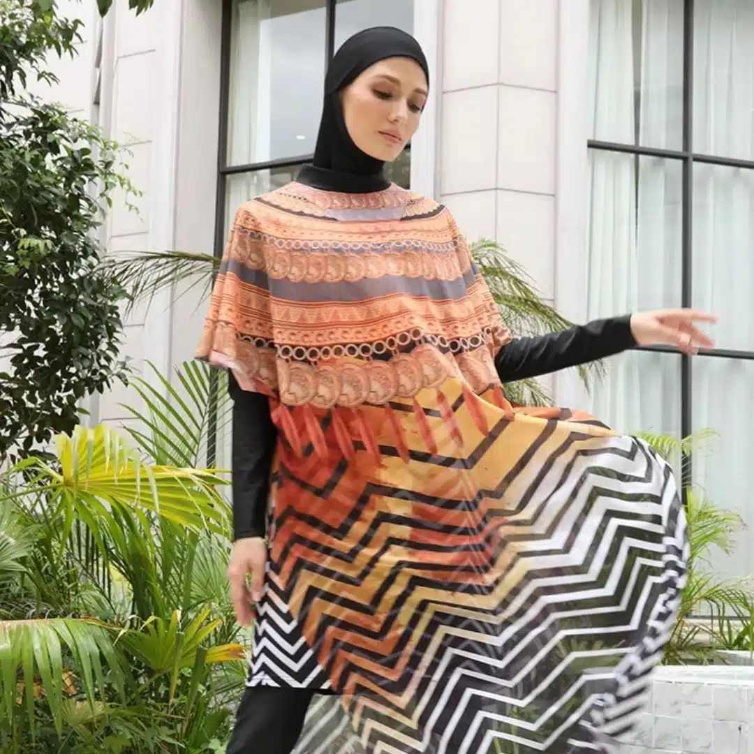 Burkini robe longue 4 pièces