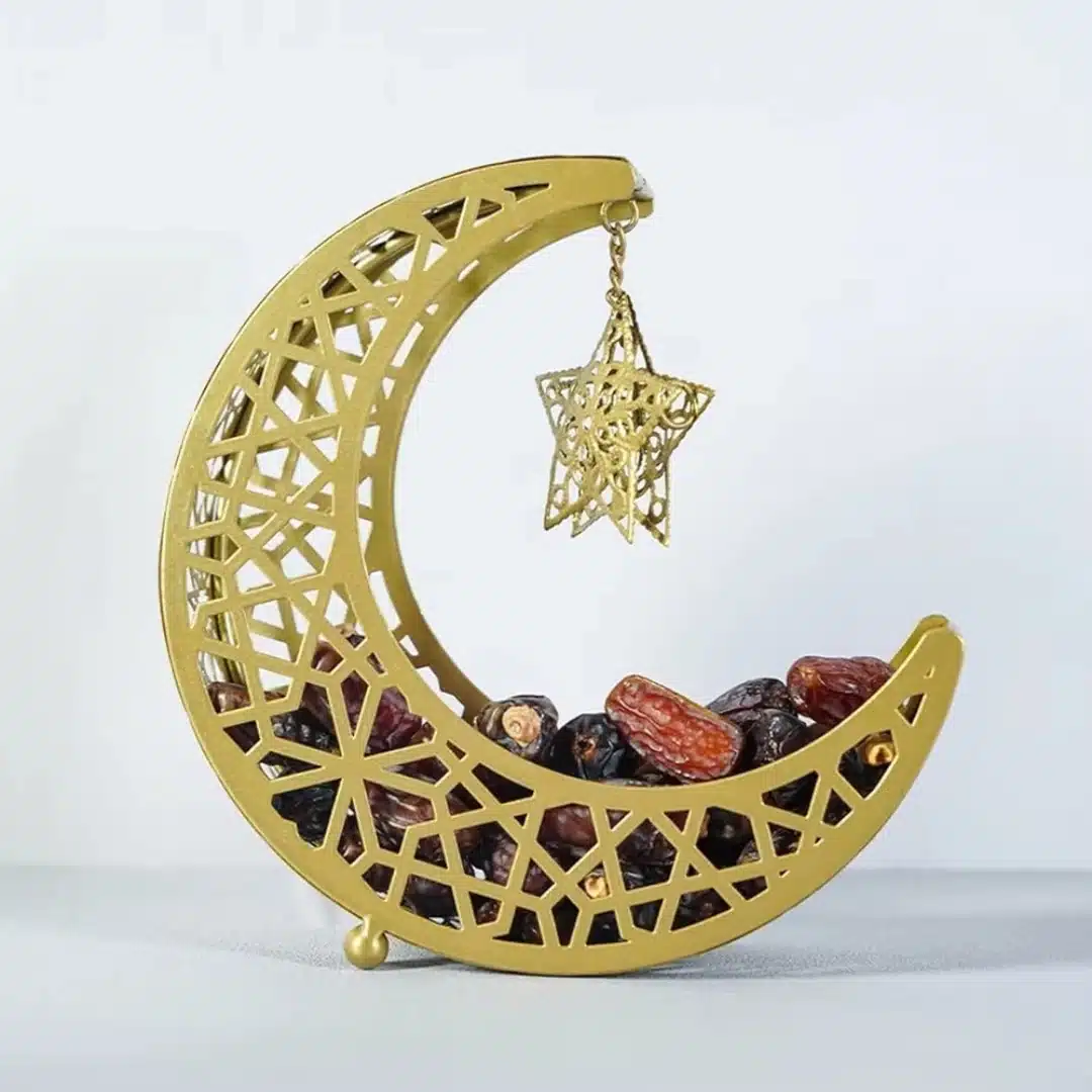 Plateau à dessert oriental croissant de lune