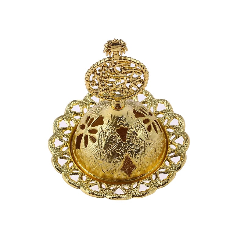 Porte encens oriental doré (5)