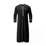 Qamis saudita de homem bordado