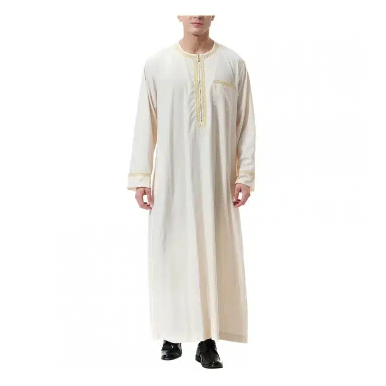 Qamis homme saoudien brodé