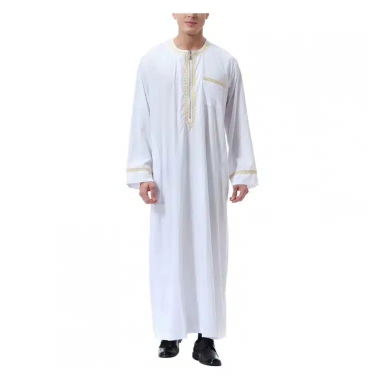Qamis homme saoudien brodé