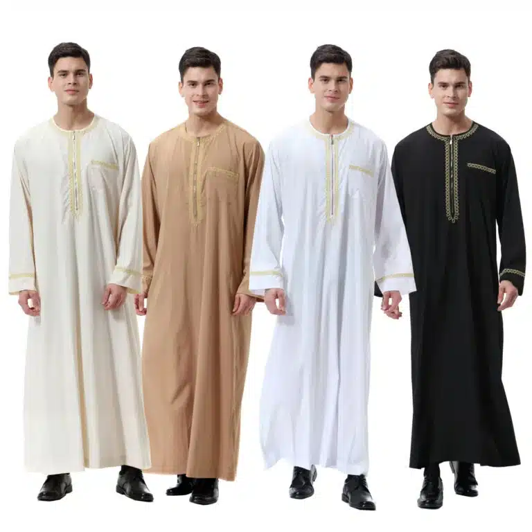 Qamis homme saoudien brodé
