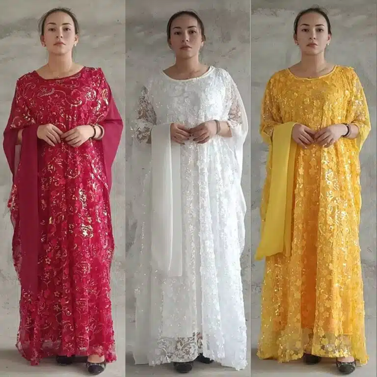 Robe orientale brodée Farasha à sequins