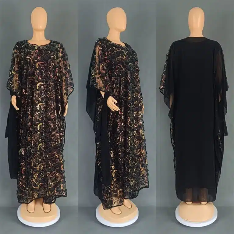 Robe orientale brodée Farasha à sequins