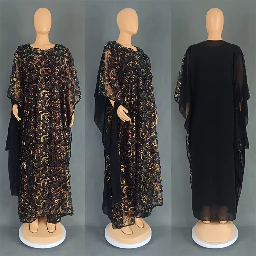 Robe orientale brodée Farasha à sequins
