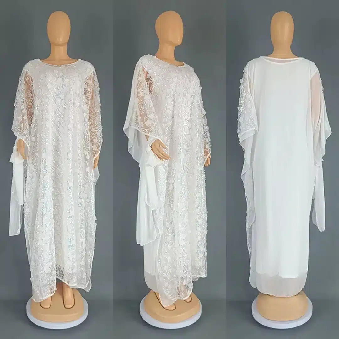 Robe orientale brodée Farasha à sequins