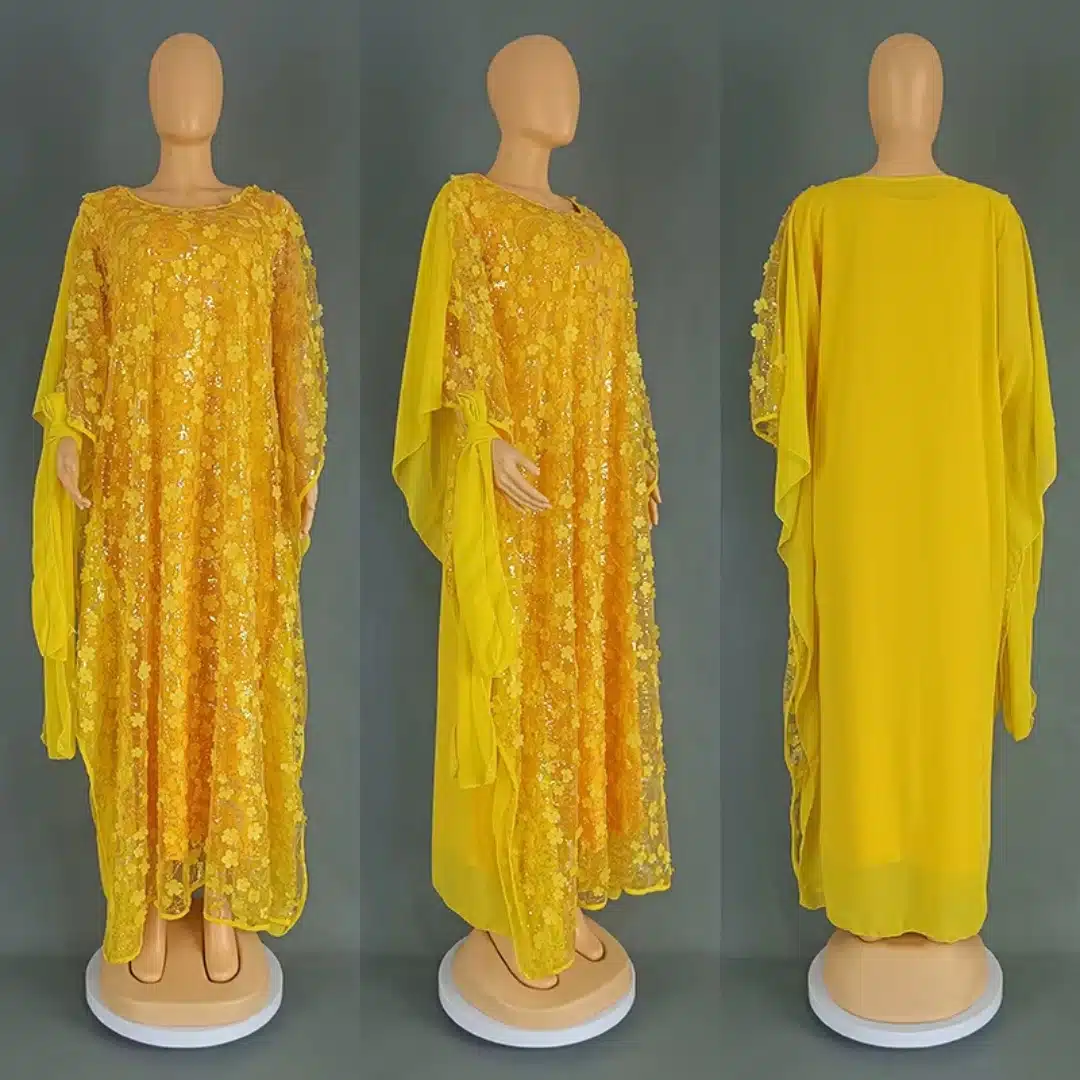 Robe orientale brodée Farasha à sequins
