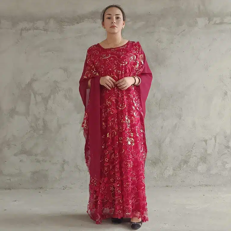 Robe orientale brodée Farasha à sequins