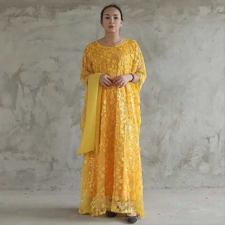 Robe orientale brodée Farasha à sequins