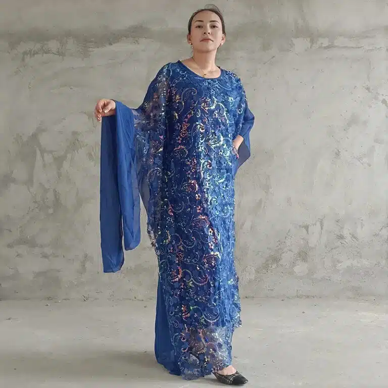 Robe orientale brodée Farasha à sequins