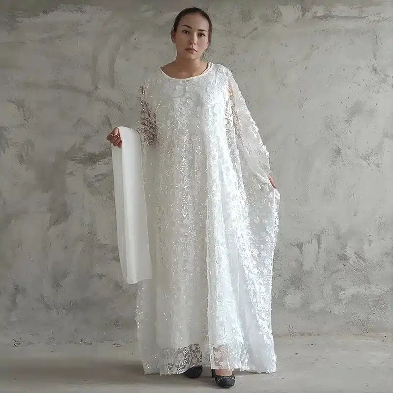 Robe orientale brodée Farasha à sequins
