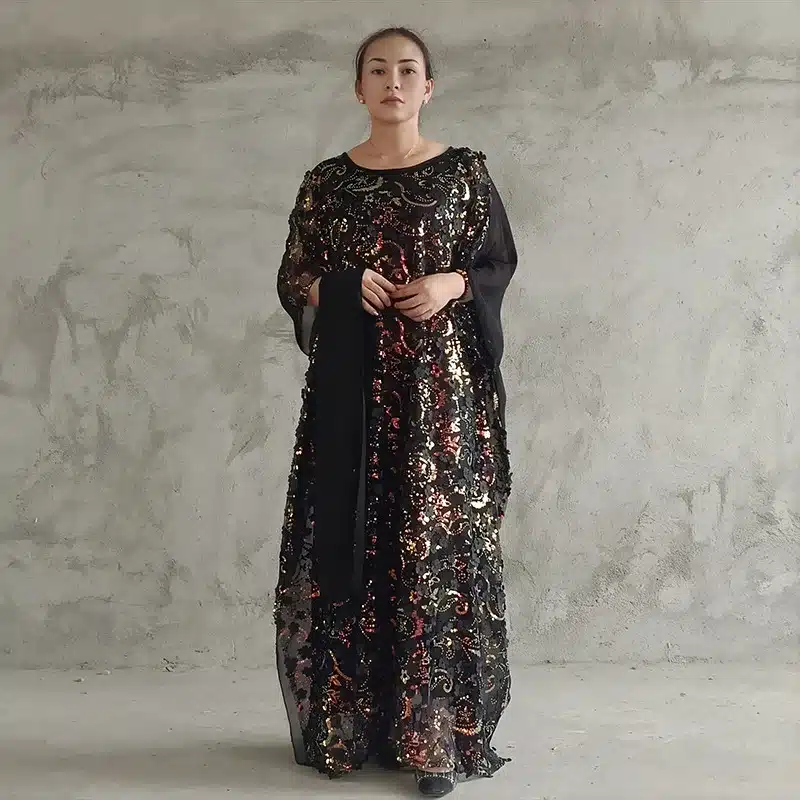 Robe orientale brodée Farasha à sequins