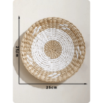 Set gevlochten wandmanden van rotan