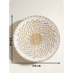 Set gevlochten wandmanden van rotan