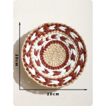 Set gevlochten wandmanden van rotan