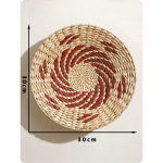 Set gevlochten wandmanden van rotan