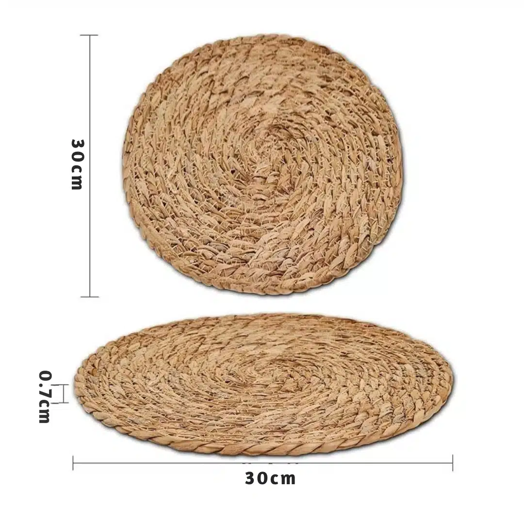 Set de table rond tressage artisanal
