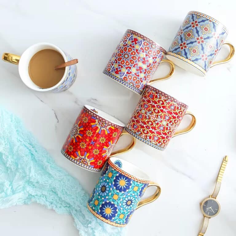Tasse à café marocaine coloré