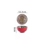 Vaisselle en céramique style tunisienne rouge