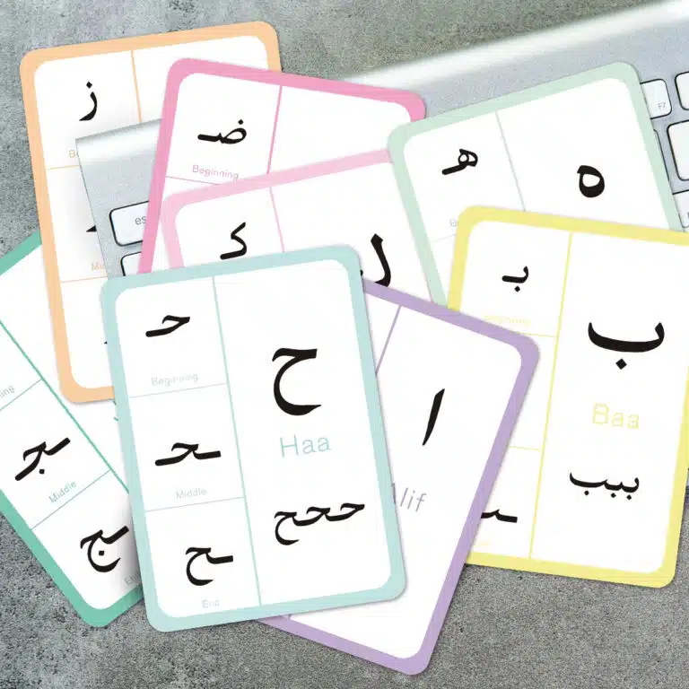 Cartes éducatives alphabet arabe
