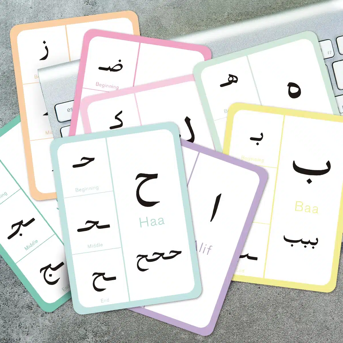 Cartes éducatives alphabet arabe
