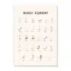 Affiche alphabet arabe