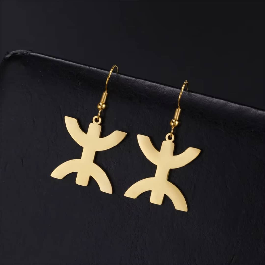 Boucles D'oreilles Amazigh Symbole Berbère 2