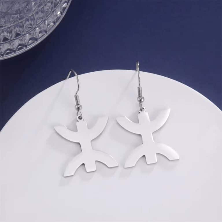 Boucles D'oreilles Amazigh Symbole Berbère 3