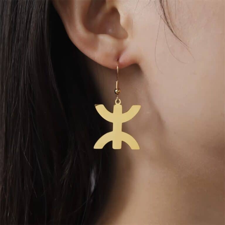 Boucles D'oreilles Amazigh Symbole Berbère 4