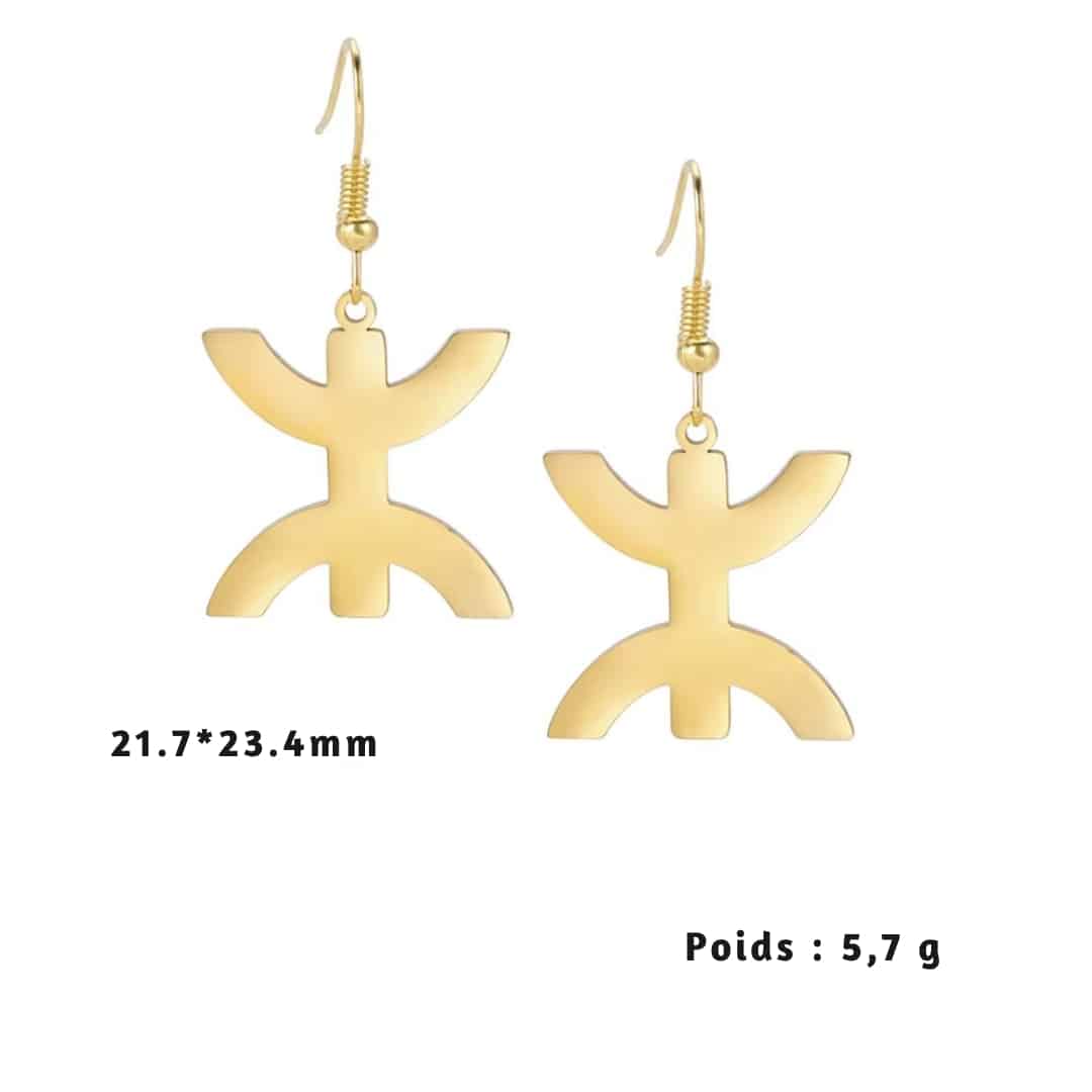 Boucles D'oreilles Amazigh Symbole Berbère 6
