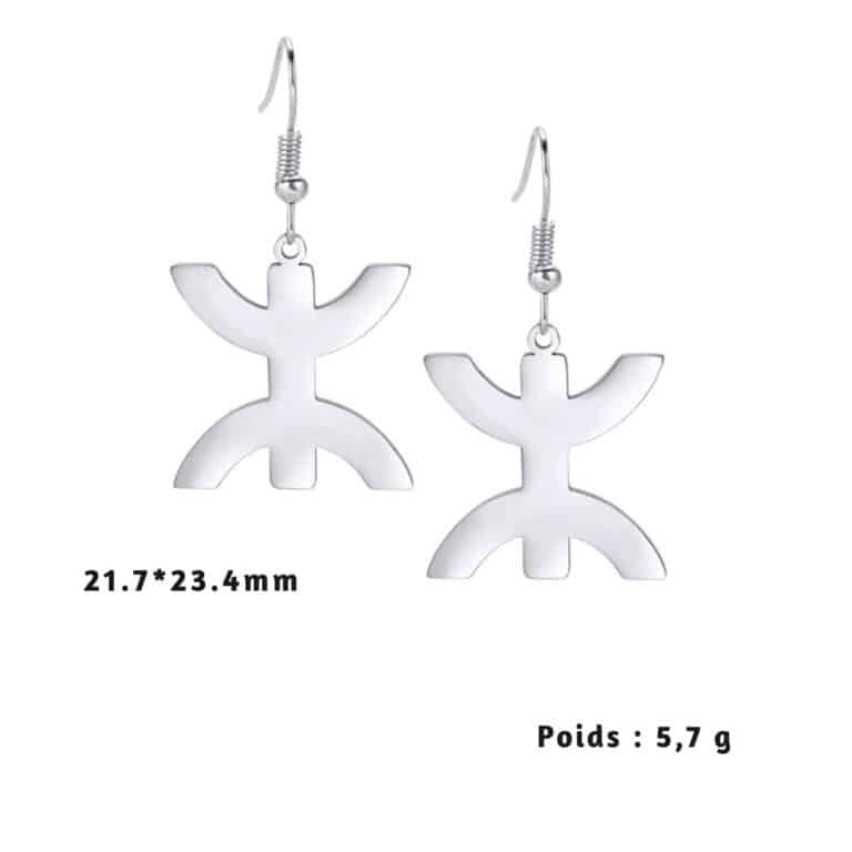 Boucles D'oreilles Amazigh Symbole Berbère 7